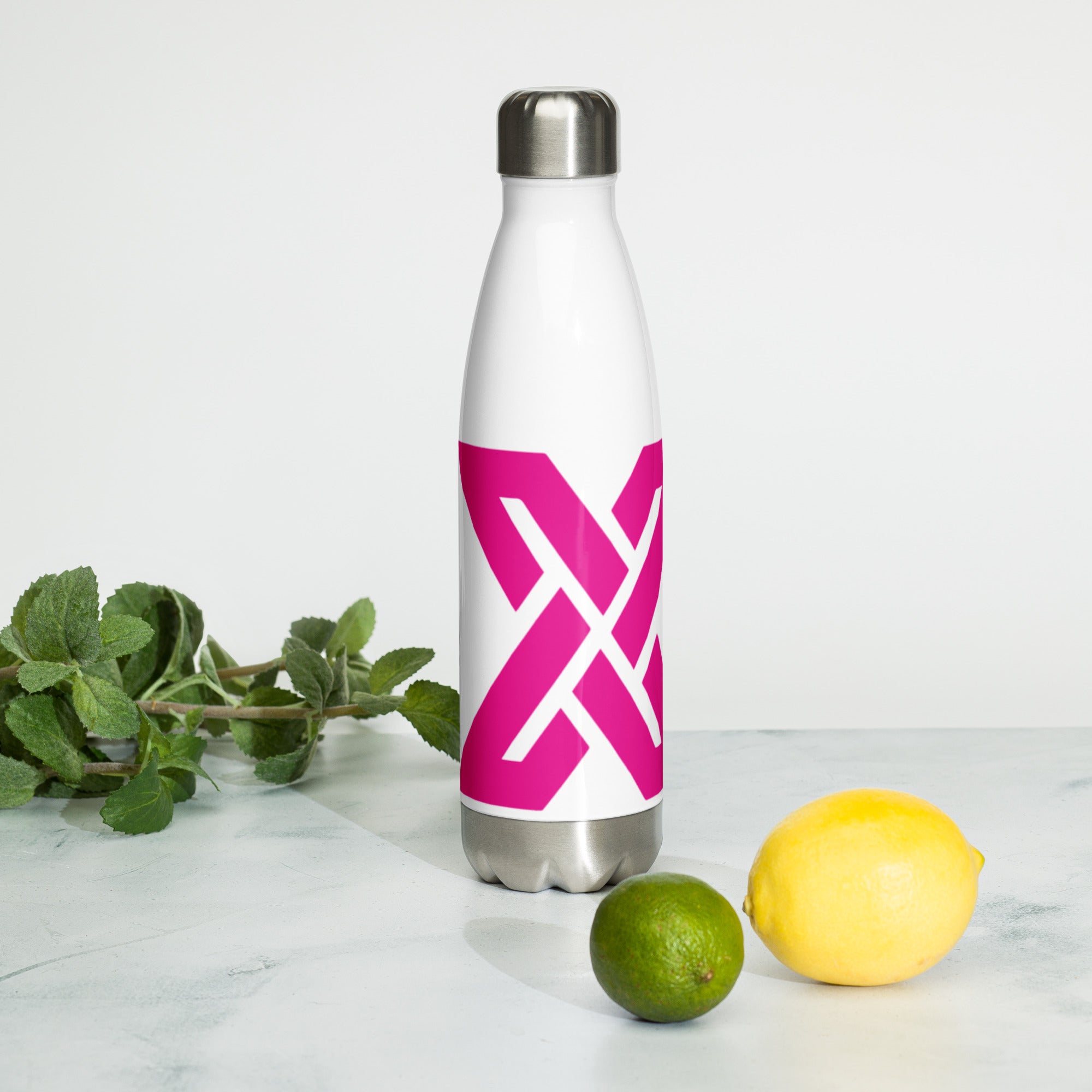 POPXFIT X Mark Stainless Steel Water Bottle